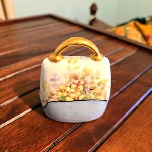 Antique Handpainted Porcelain Bell